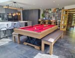 81377-signature-visconti-pool-dining-table-silver-mist-finish-red-cloth-installation-1