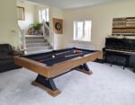 81377-signature-visconti-pool-dining-table-silver-mist-finish-red-cloth-installation-1