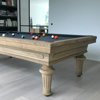Table de Billard Premium en Bois de Hêtre Massif